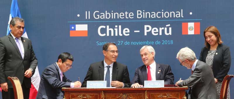 Perú y chile culminan con éxito encuentro presidencial